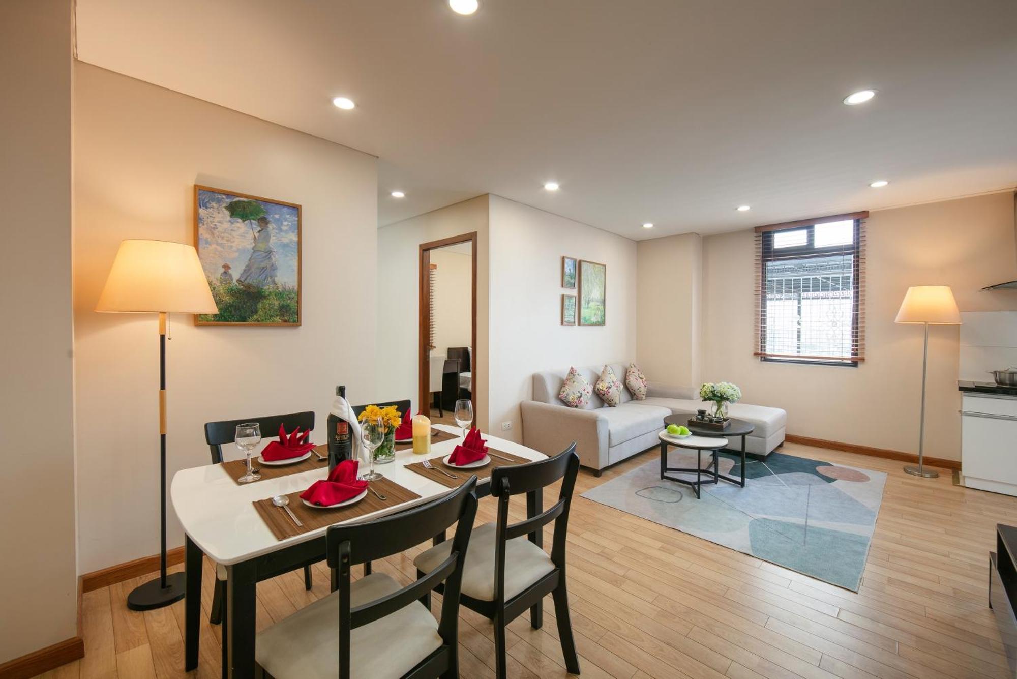 Hb Serviced Apartment - 121B Quan Hoa Hanoi Zewnętrze zdjęcie
